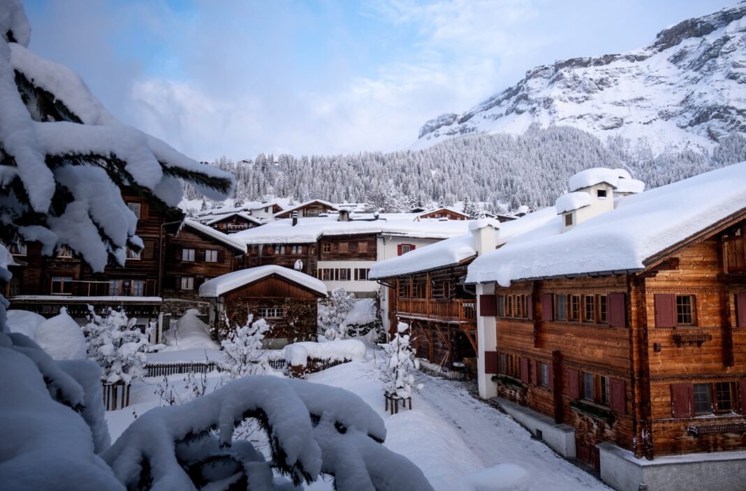 Ski resort in Flims, Switzerland