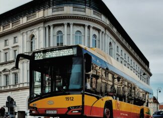 How To Avoid Flying When Traveling Around Europe Bus in Warsaw, Poland