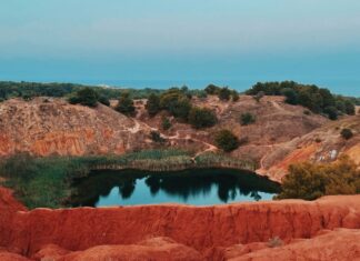 3 European Destinations With the Best Landscapes to Draw Lake in Otranto, Province of Lecce, Italy