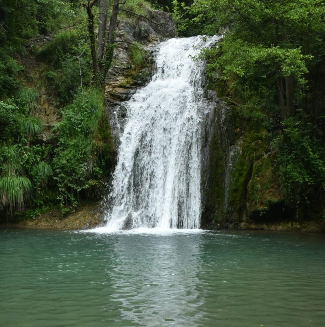 Waterfall in Sant Joan de les Abadesses, Spain