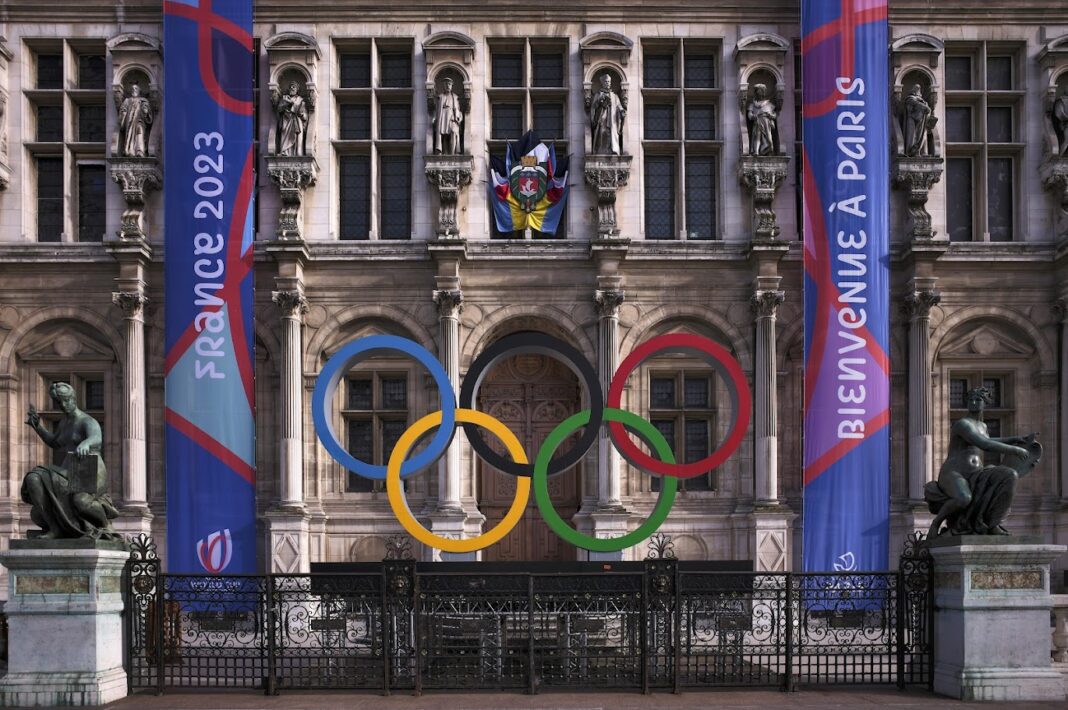 Olympic Logo for the 2024 Olympics in Paris, City Hall