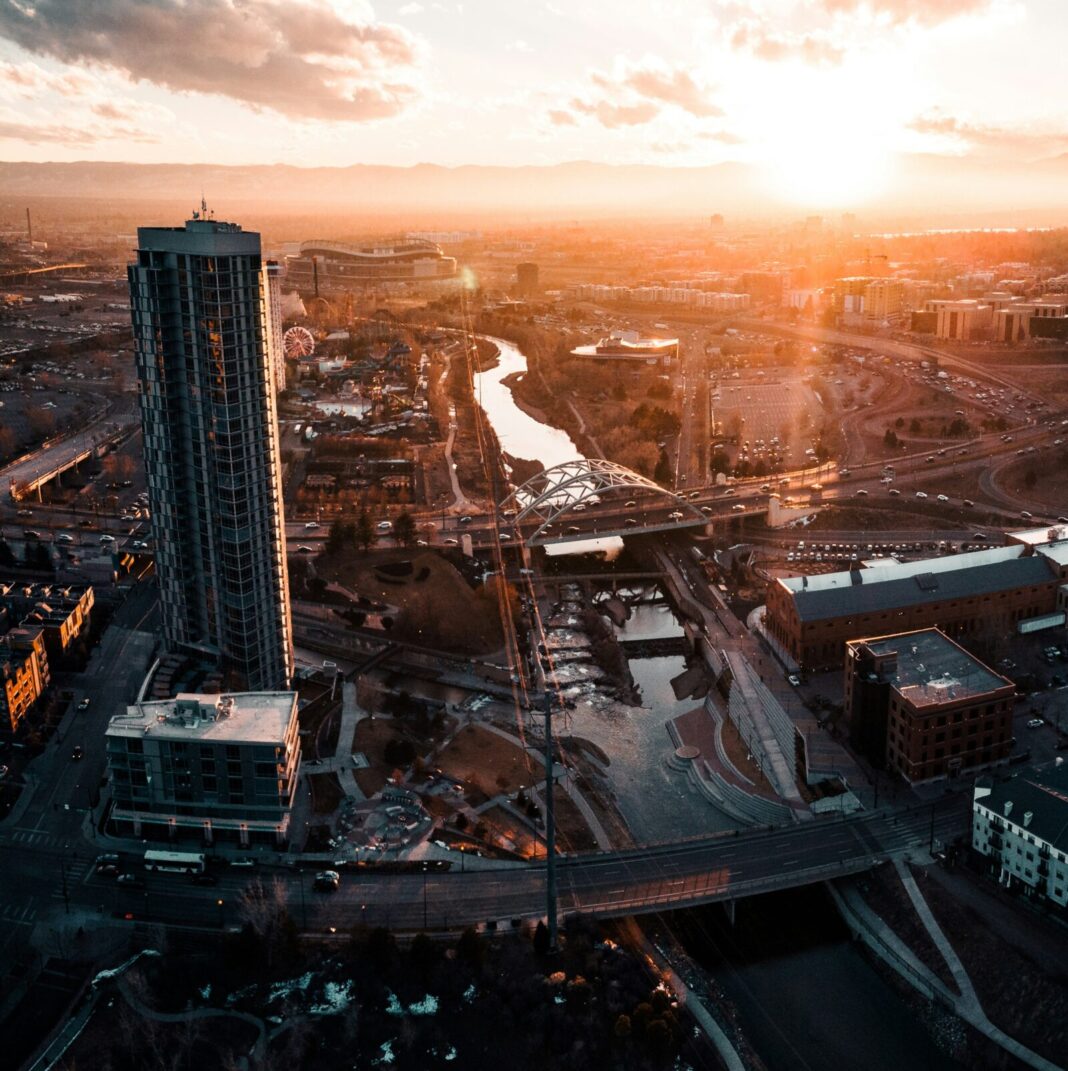 Skyline of Denver, CO, USA