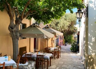 Best Cocktail Bars in Athens, Greece Alley cafes in Attica, Athens, Greece.