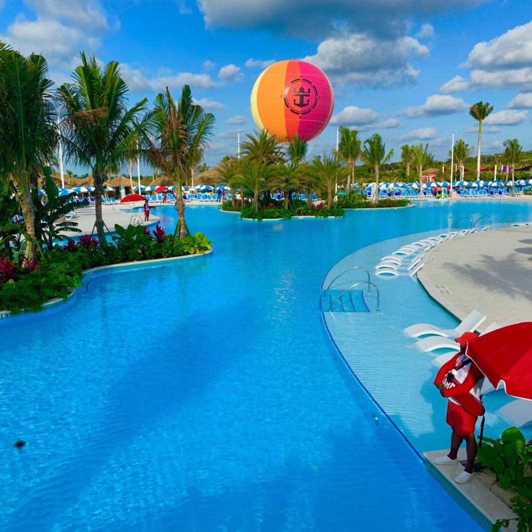 CocoCay Pool and Air Balloon