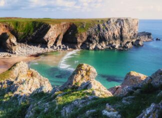 3 Best UK Beaches to Visit This Summer Bullslaughter Bay in Wales, UK.