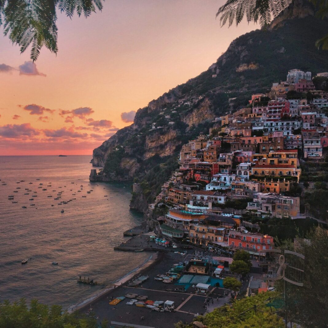 View of the ocean from Salerno.