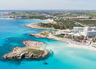 3 Sun-Kissed Beaches in Ayia Napa, Cyprus Worth Checking Out The beautiful blue waters of Nissi beach in Ayia Napa, Cyprus.