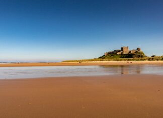 Here are Some of the Best Beaches on the East Coast of England Bamburgh Beach, Northumberland