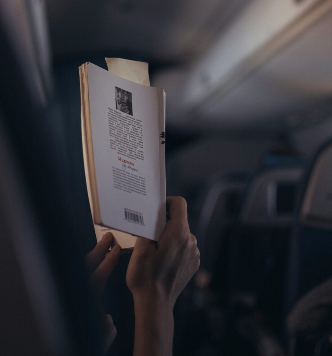 Reading on a plane